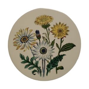 Hyalyn USA Ceramic Flower Daisy Trivet Wall Hanging #705